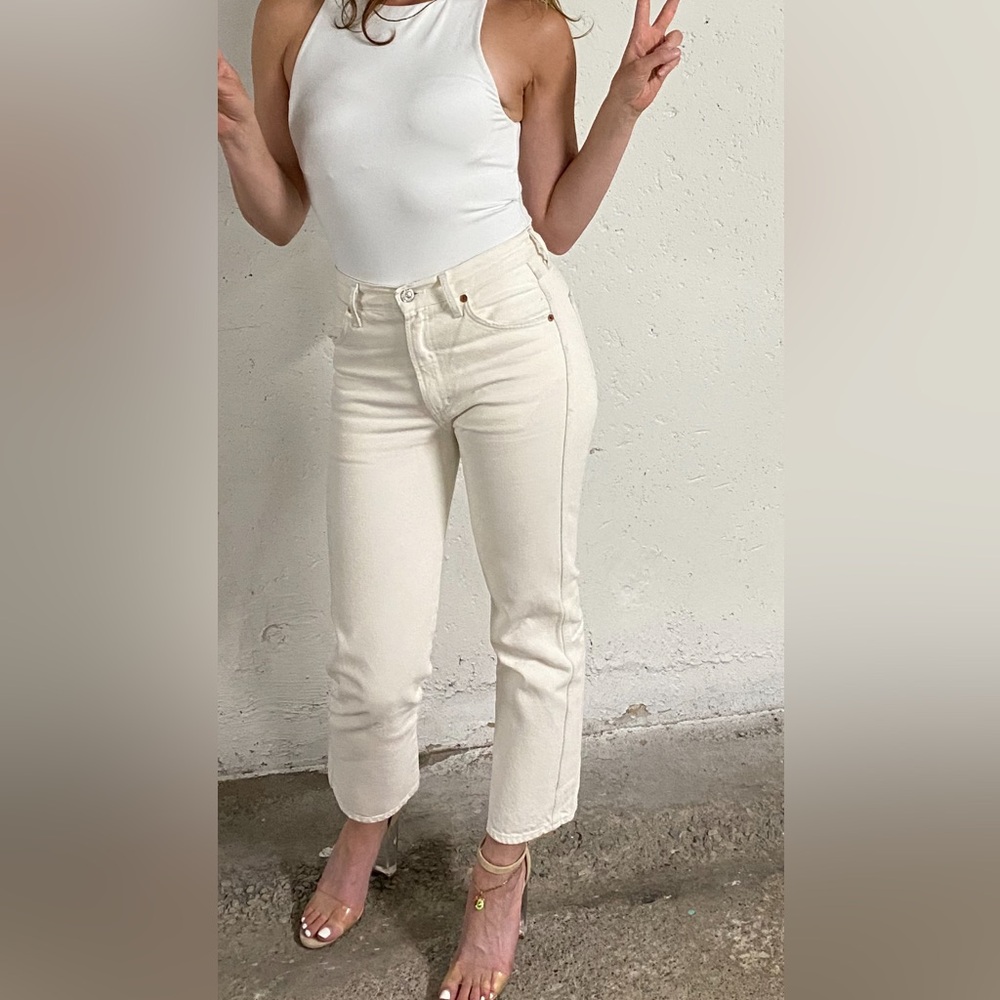 Citizens of humanity aritzia collaboration. White straight crop at ankle.Size 24 - Picture 8 of 10